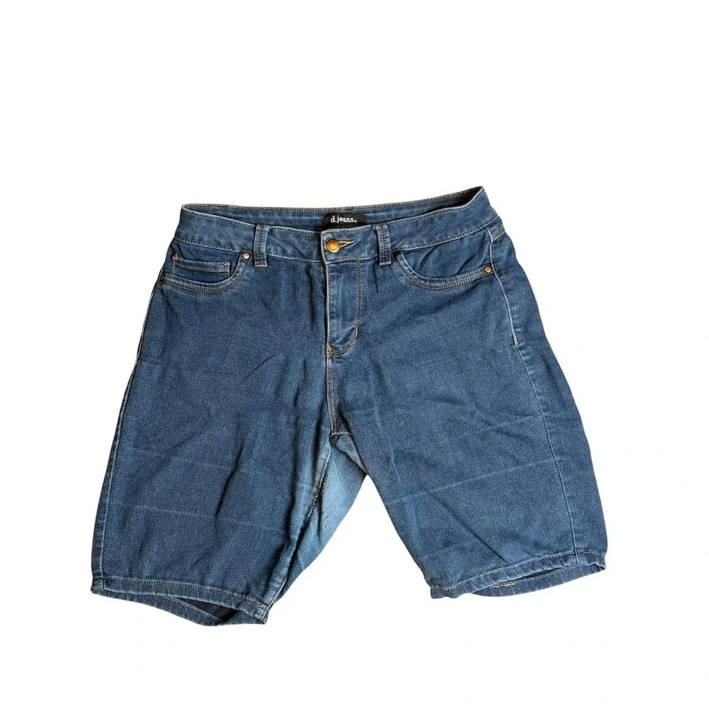 d.jeans Women's Denim Shorts Size 10 Blue Jean Shorts Stretch Mid‎ Rise